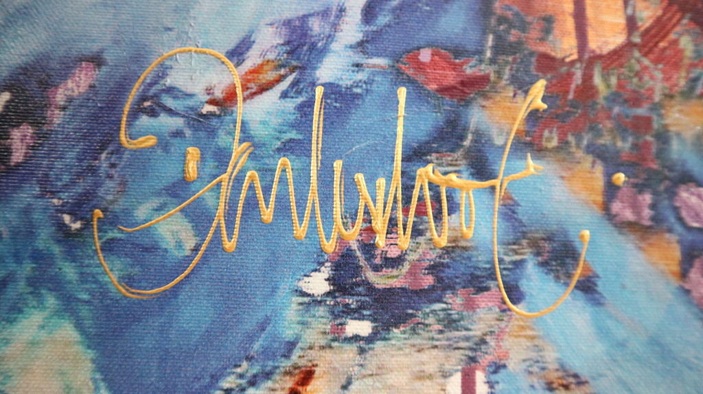 Peter Donkersloot Acryl en olieverf over print op linnen - Elvis Presley kopen? Bied vanaf 395!