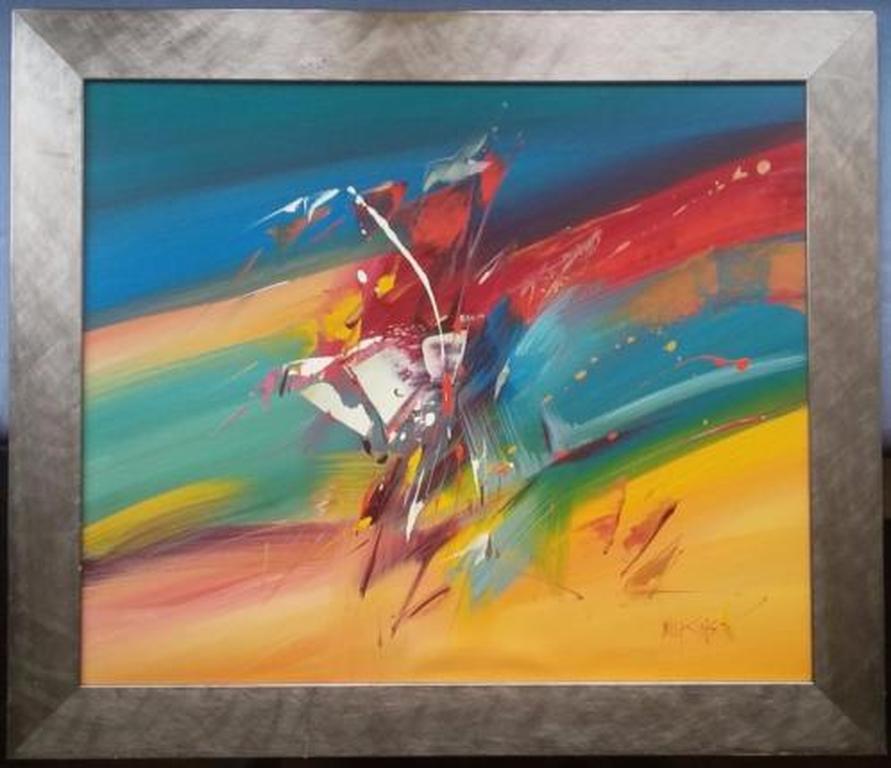 Wilkinson - abstracte compositie - olieverf op doek kopen? Bied vanaf 1!