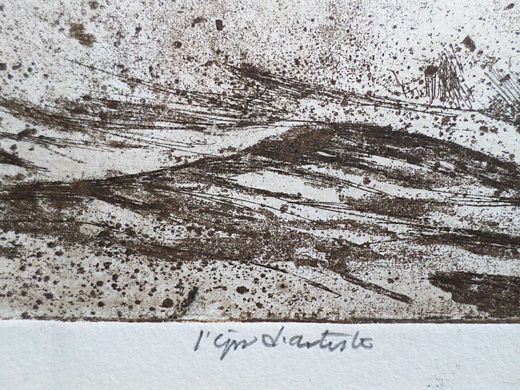 Ru van Rossem – Het getij IV, aquatint ets met reliëfdruk kopen? Bied vanaf 175!