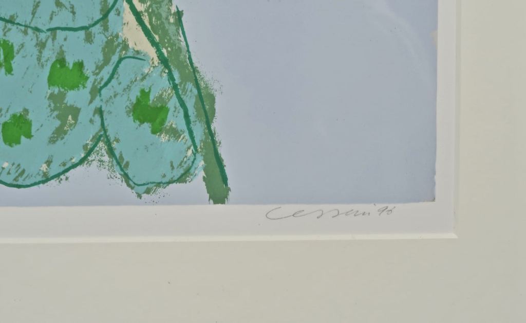 Henk van Vessem: Zeefdruk, Zonder titel - Ingelijst kopen? Bied vanaf 50!