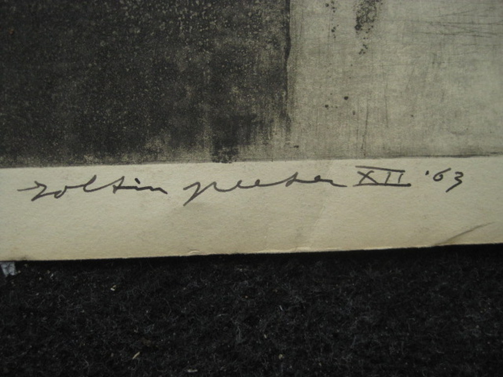 Zoltin Peeter (1942-) grote ETS eigen druk gesigneerd 1963 zeldzaam vroeg werk ! kopen? Bied vanaf 1!