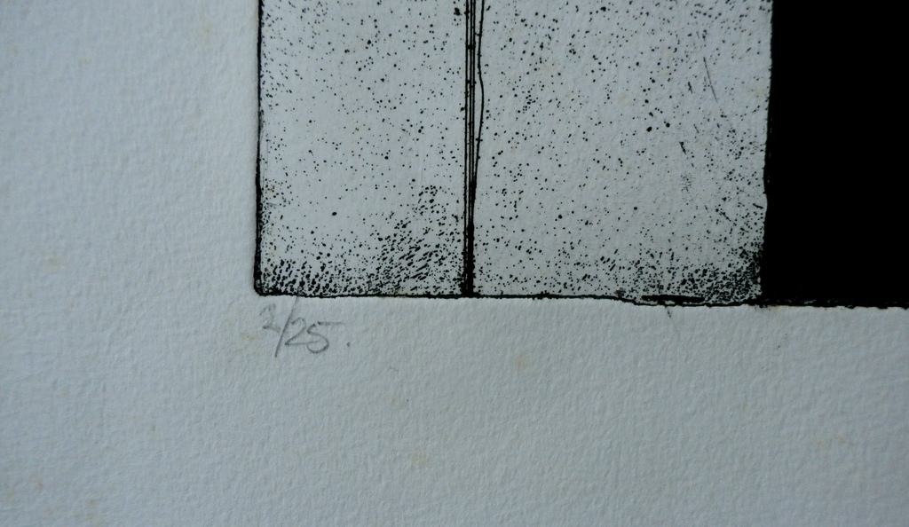 Jan Naezer - abstracte ets - 1980 kopen? Bied vanaf 20!