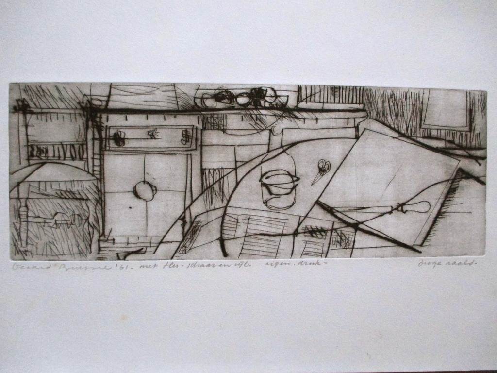 Gerard Brussee, ets  kopen? Bied vanaf 20!