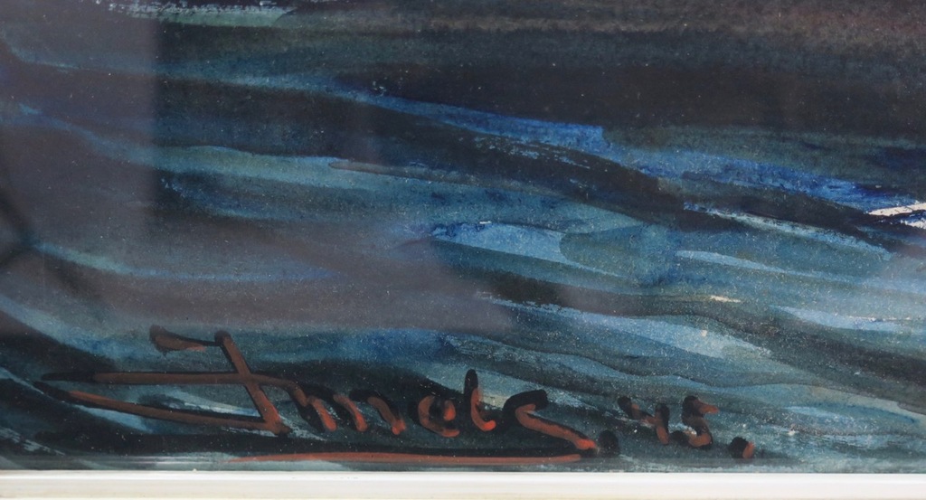 Jacques Mels: Aquarel, Landschap - Ingelijst kopen? Bied vanaf 100!