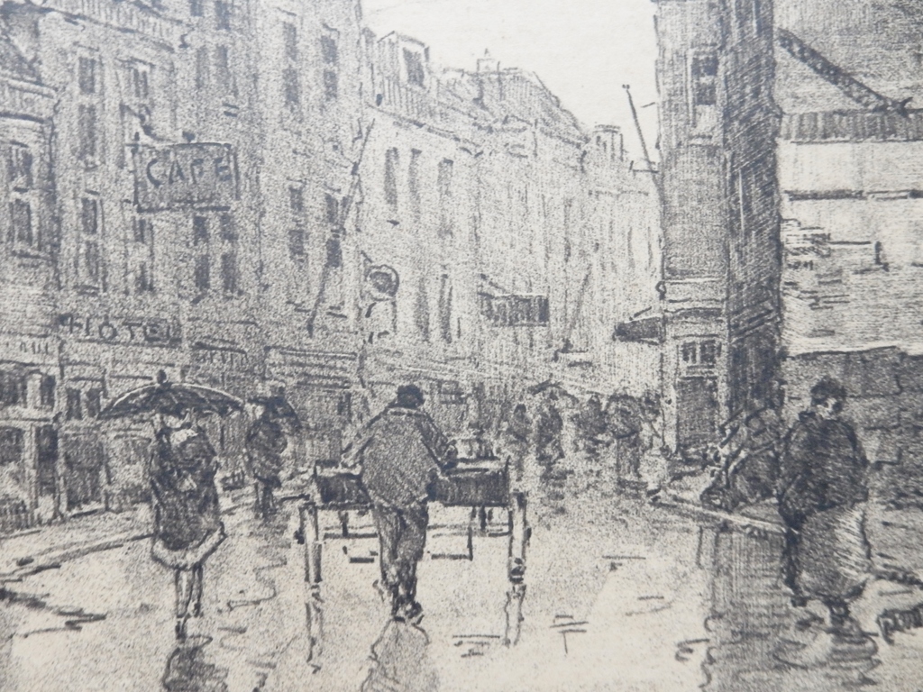 Joop Kropff (1892-1979) - Litho Moutstraat Utrecht kopen? Bied vanaf 150!