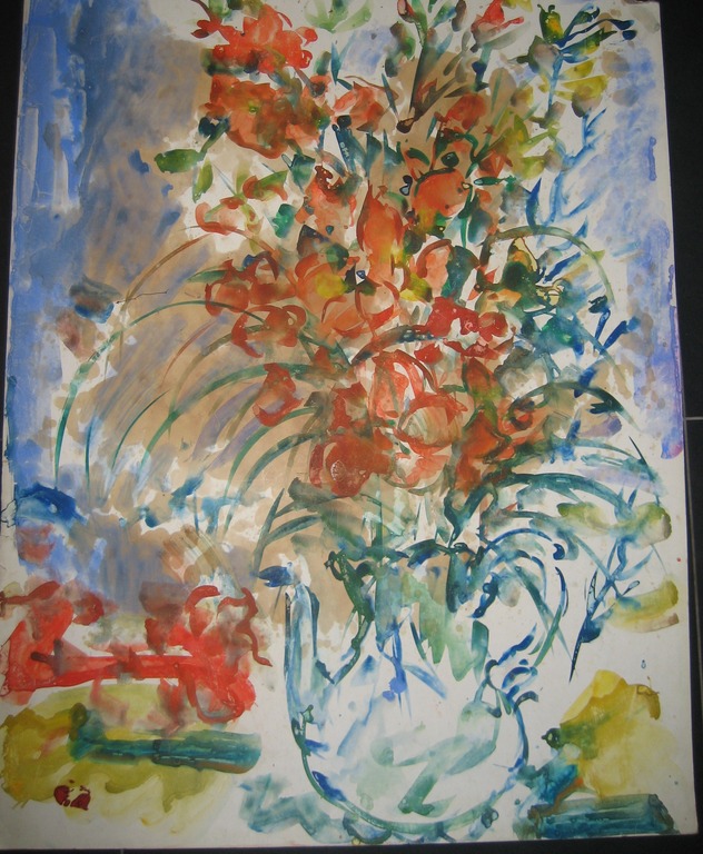 THEO NIERMEIJER Gemengde techniek op karton verkocht voor € 35!