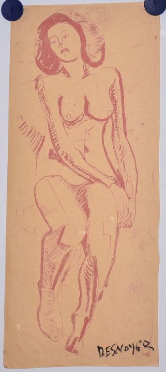 Francois Desnoyer: Litho van dame kopen? Bied vanaf 35!