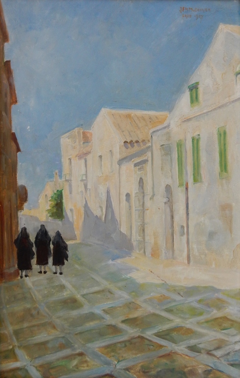 Jan van Deursen (1896-1981) - Olieverf Erice (Sicilië) - 1967 kopen? Bied vanaf 1!