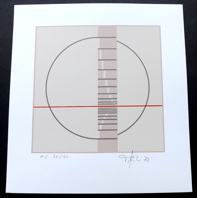 Friedrich Geiler - 3x litho - Konstruktive Landschaft I, II, III  kopen? Bied vanaf 1!
