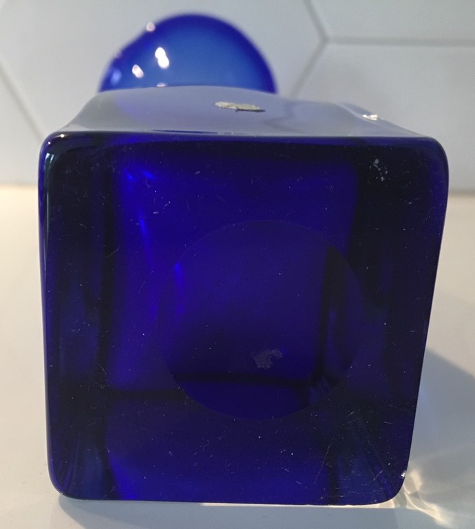 Bo Borgström voor Aseda glas - kobalt blauwe trompet of tulpenvaas ca. 1960 kopen? Bied vanaf 40!