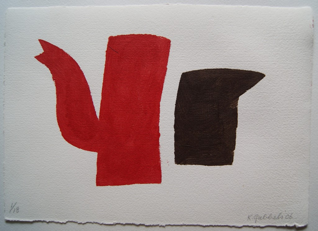 Klaas Gubbels sjabloondruk uit 2006, oplage 18 ex. verkocht voor € 295!