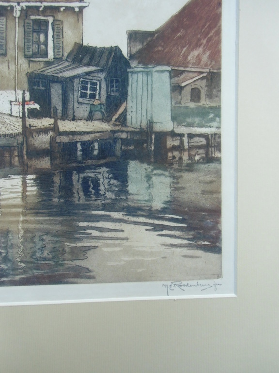 SLUISWACHTERSWONING HINDELOOPEN // KLEURETS VAN H.E. ROODENBURG kopen? Bied vanaf 100!