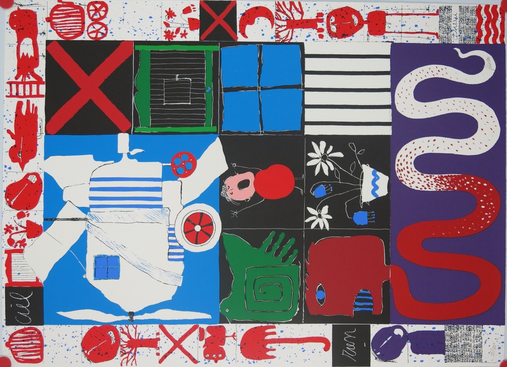 Christian Silvain: Zeefdruk, L'oiseau cage kopen? Bied vanaf 150!