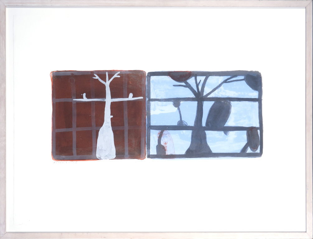 Piet Warffemius: Litho, Droomtuin - Ingelijst verkocht voor € 60!