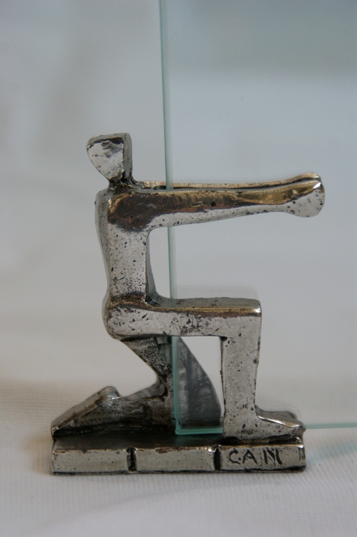 Corry Ammerlaan - modernistische verzilverde houders met glazen frame kopen? Bied vanaf 5!