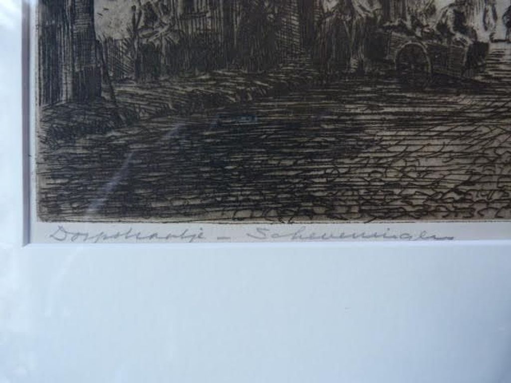 Scheveningen - M. van Waning (1889 - 1972) - Dorpsstraatje kopen? Bied vanaf 1!