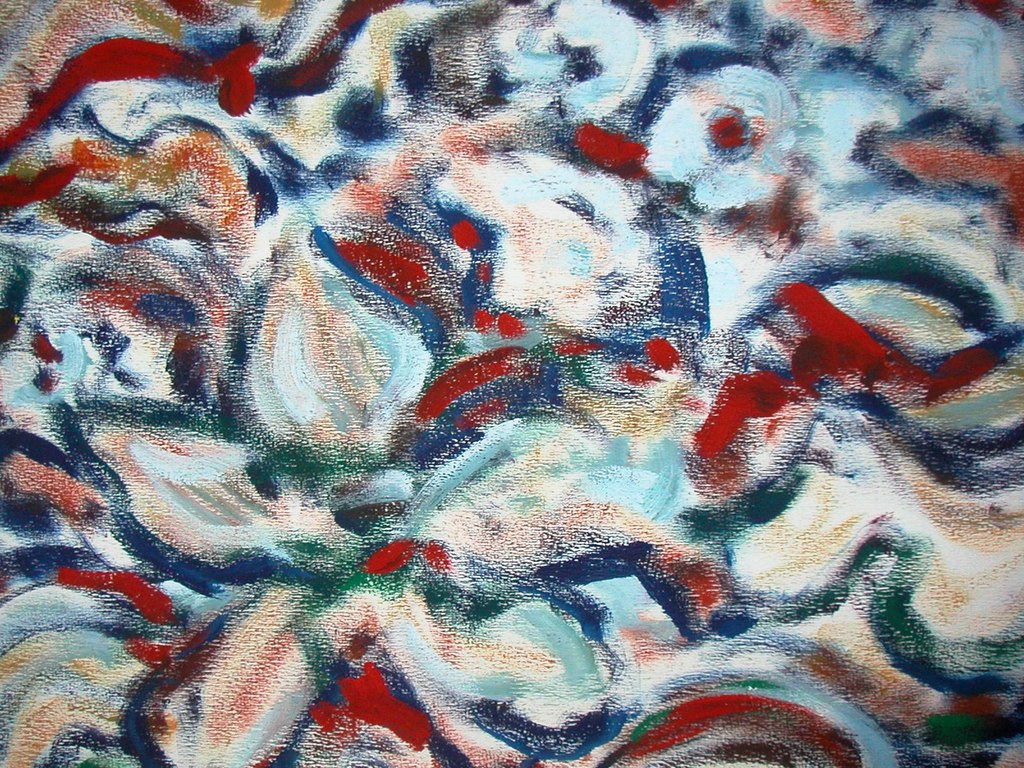 Jelle Hoogstra 1924-2003  -  Olieverf op papier  -  Abstract kopen? Bied vanaf 20!