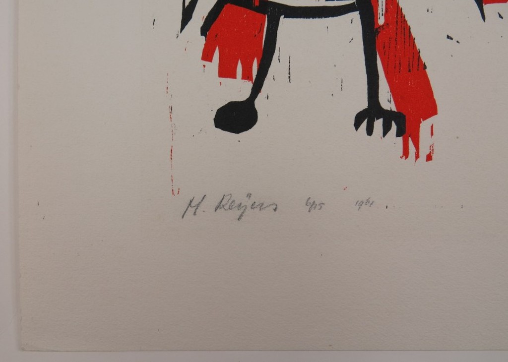 Herman Reijers: Houtsnede, Figuren kopen? Bied vanaf 100!