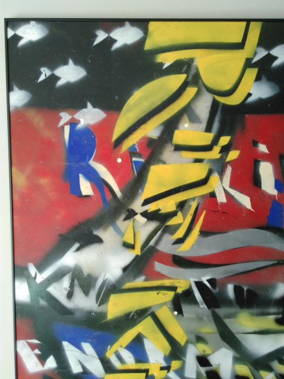 Herman Brood schilderij - RUR - 105 x 100 cm + HBM certificaat  kopen? Bied vanaf 2900!