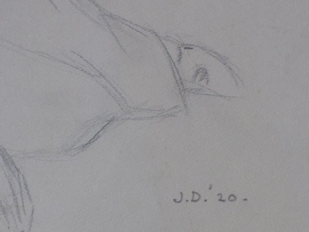 Jacob Dooijewaard, Zittende dame met hoed, Tekening kopen? Bied vanaf 35!