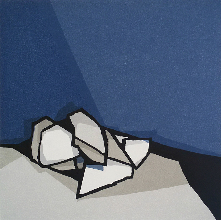 Fon Klement - Boreal, hoogdruk boardsnede (mooi ingelijst) verkocht voor € 245!