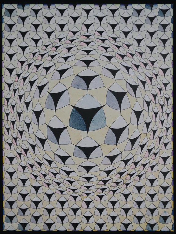 Onbekend gesigneerd: Gemengde techniek, Geometrische compositie kopen? Bied vanaf 1!