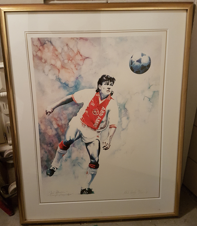 Rene Brone: Litho, Jari Litmanen /Champions League Ajax - Ingelijst kopen? Bied vanaf 600!