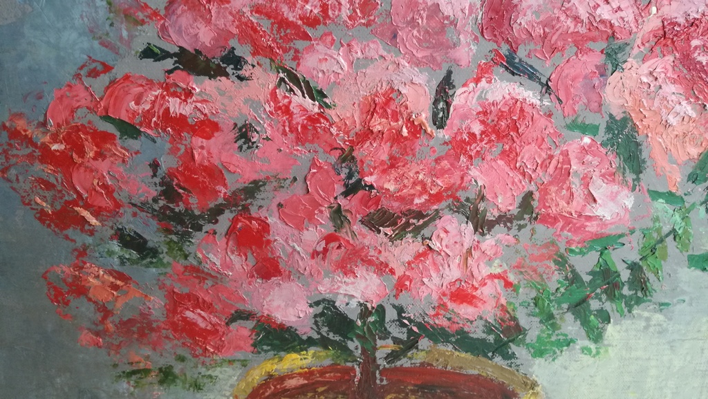 Onbekend kunstenaar, olieverf op paneel, Bloemen Stlleven kopen? Bied vanaf 1!