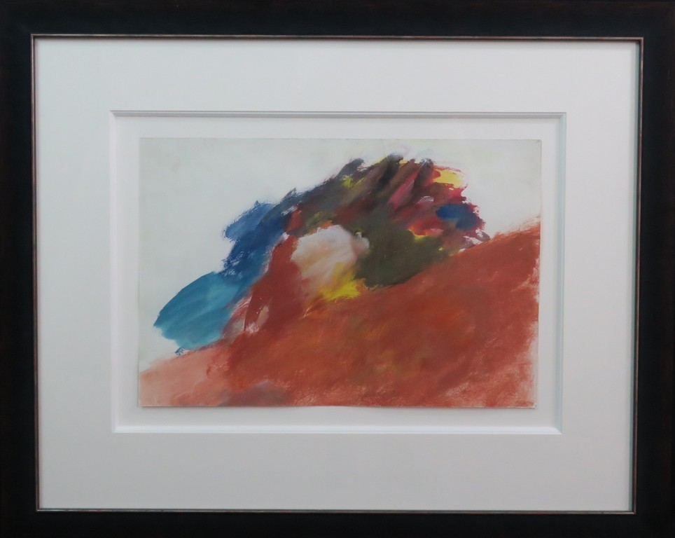 Eugene Brands: Gouache, Panta rhei; Alles stroomt... - Ingelijst verkocht voor € 1200!