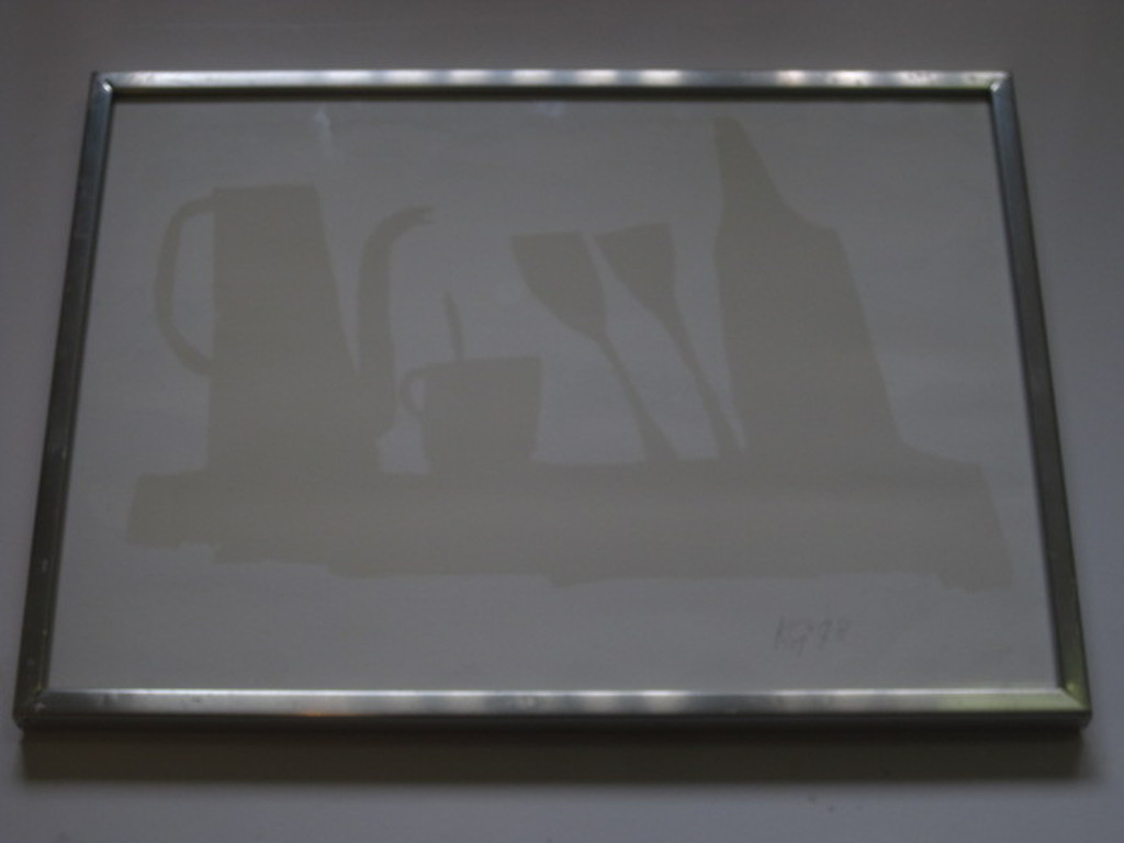 Klaas Gubbels (1934-) aquarel "koffiepot, wijnglazen en fles" gesigneerd K.G '78 kopen? Bied vanaf 1!