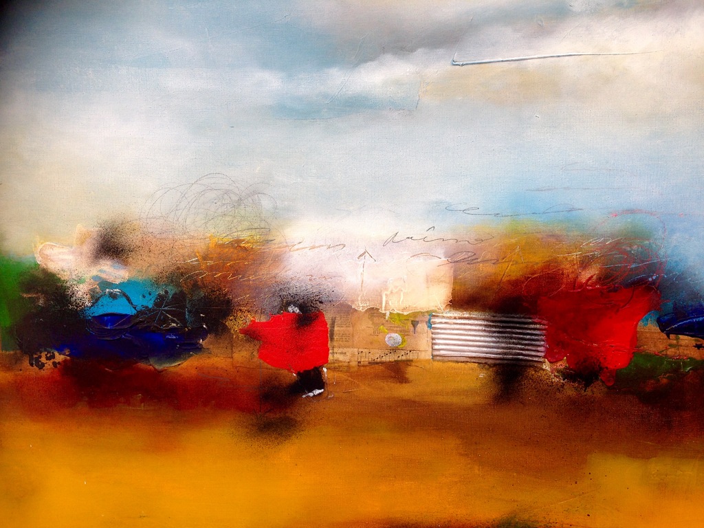 Theo Koster - Theo koster,schilderij, crossing borders kopen? Bied vanaf 350!