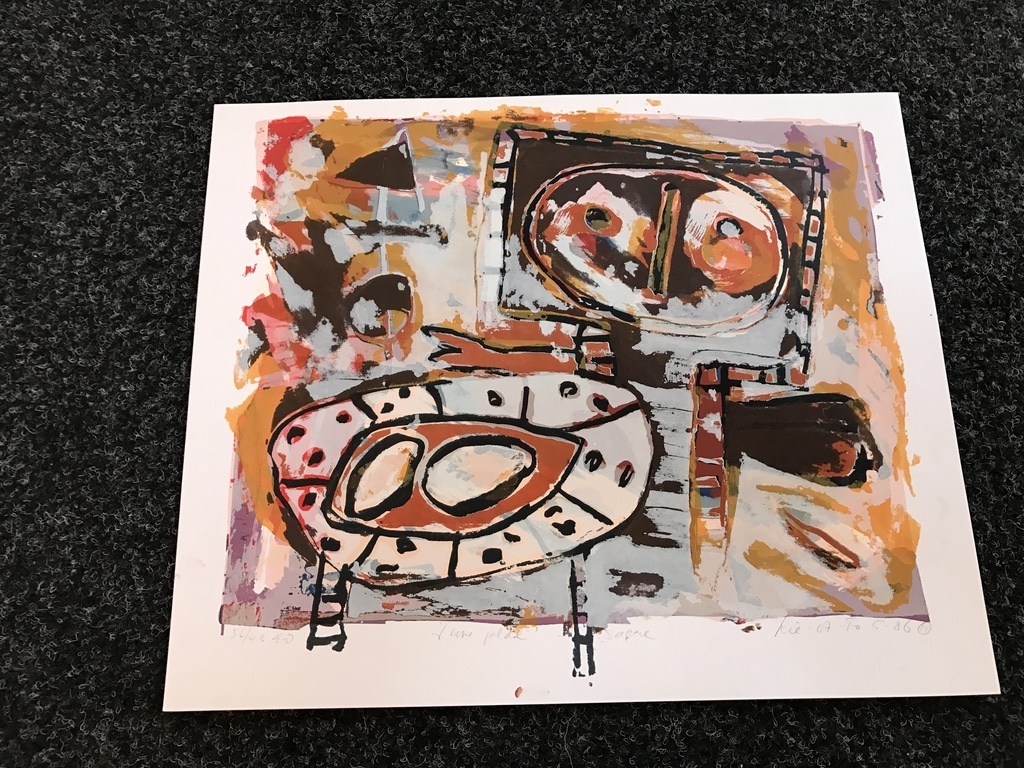 John Lie A Fo   1 originele zeefdruk / Litho gesigneerd 1986 kopen? Bied vanaf 1!