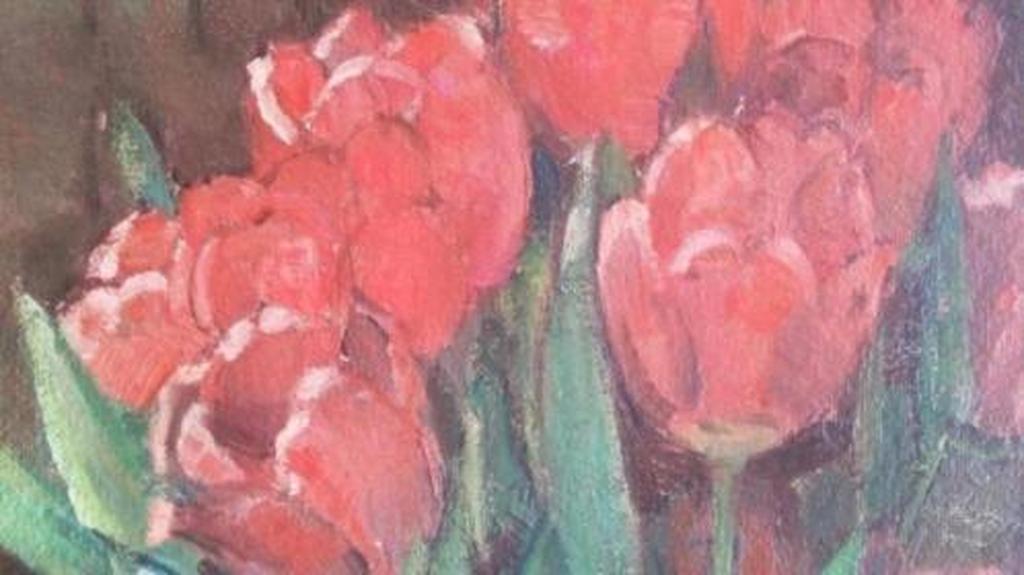 Bloemstilleven - olieverf op doek - gesigneerd kopen? Bied vanaf 70!