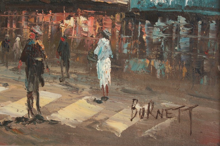 LAATSTE week - Olieverf op paneel  - Moulin Rouge Parijs  kopen? Bied vanaf 99!