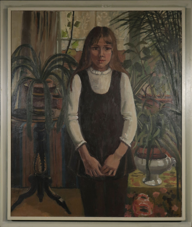 Basje Pot: Olieverf op doek, Portret Roosje - Ingelijst (Groot) kopen? Bied vanaf 100!