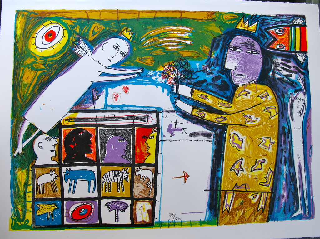 Dodog Soeseno, kleurenlitho, oplage 38/60 kopen? Bied vanaf 50!