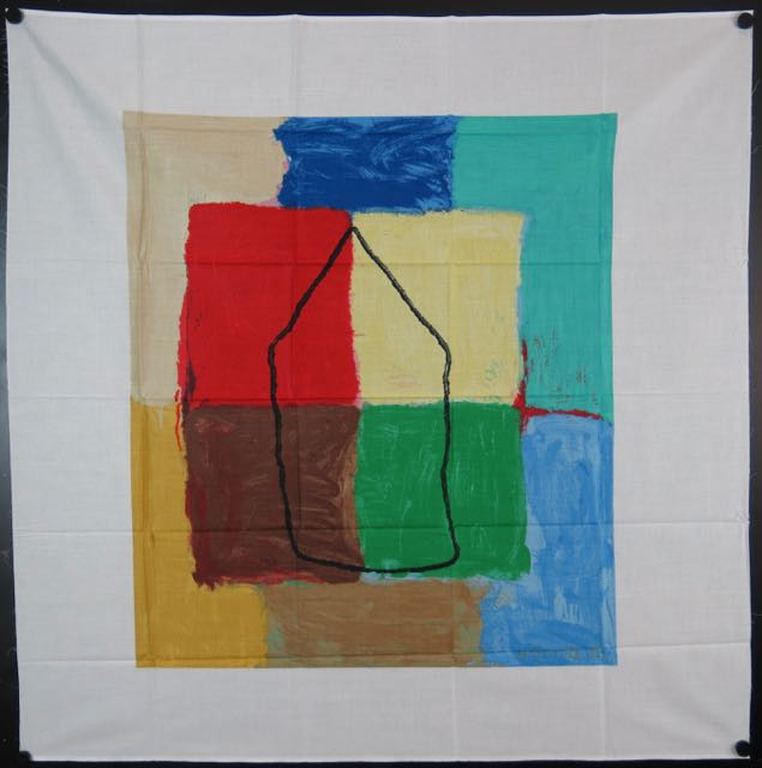 Harrie Gerritz: Zeefdruk op katoenzijde, Territorium kopen? Bied vanaf 20!