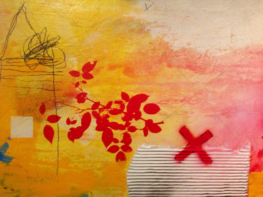 Theo koster  ,gemengde techniek , traces 1 kopen? Bied vanaf 1!