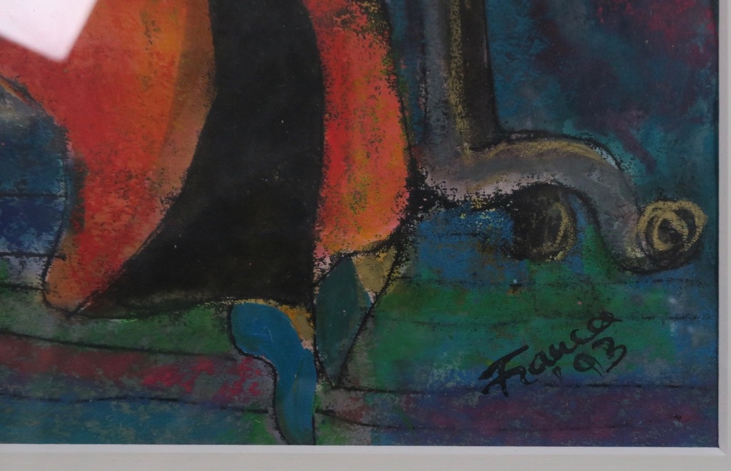 Franca Muller Jabusch: Gouache op papier, Geest uit de fles - Ingelijst kopen? Bied vanaf 60!