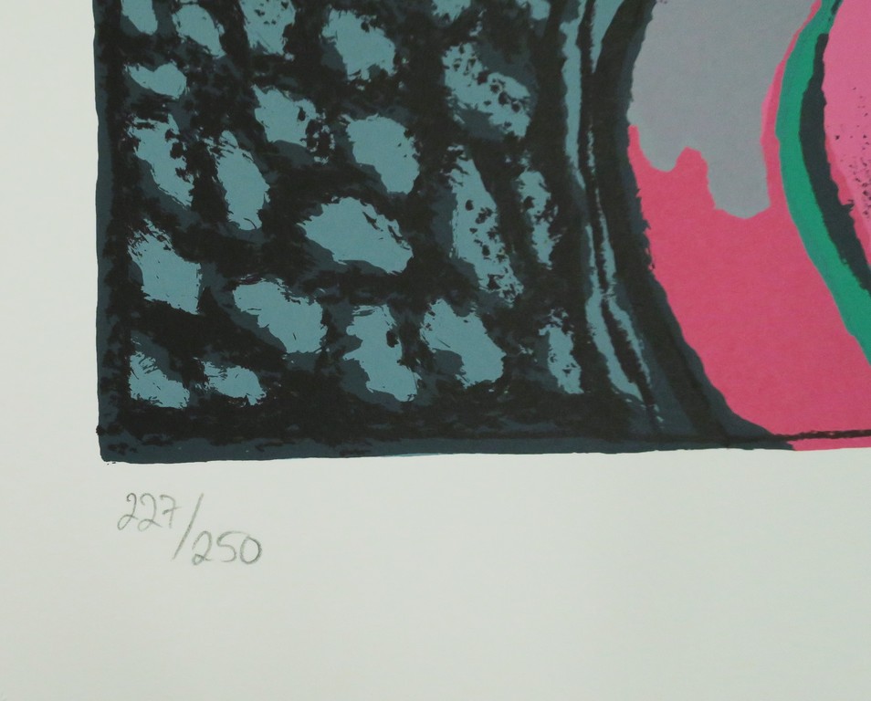 Corneille: Zeefdruk, Femme a l'arc-en-ciel kopen? Bied vanaf 120!