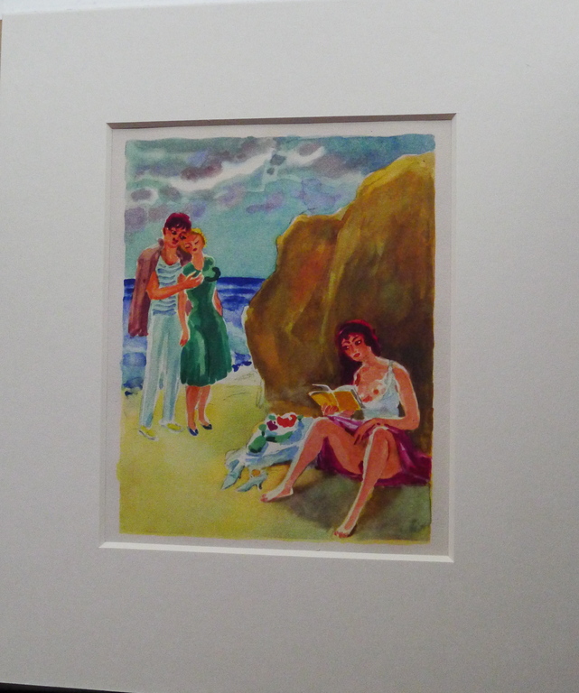 Kees van Dongen, houtgravure naar aquarel uit a La Recherche du  Temps Perdu,met passe-partout !! kopen? Bied vanaf 45!