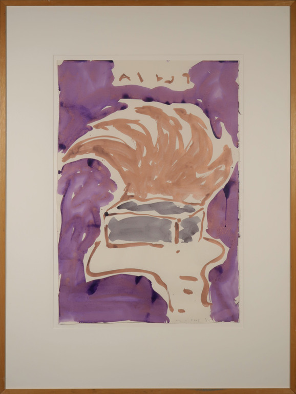 Titus Nolte: Gouache, Z.T. - Ingelijst (Groot) verkocht voor € 35!