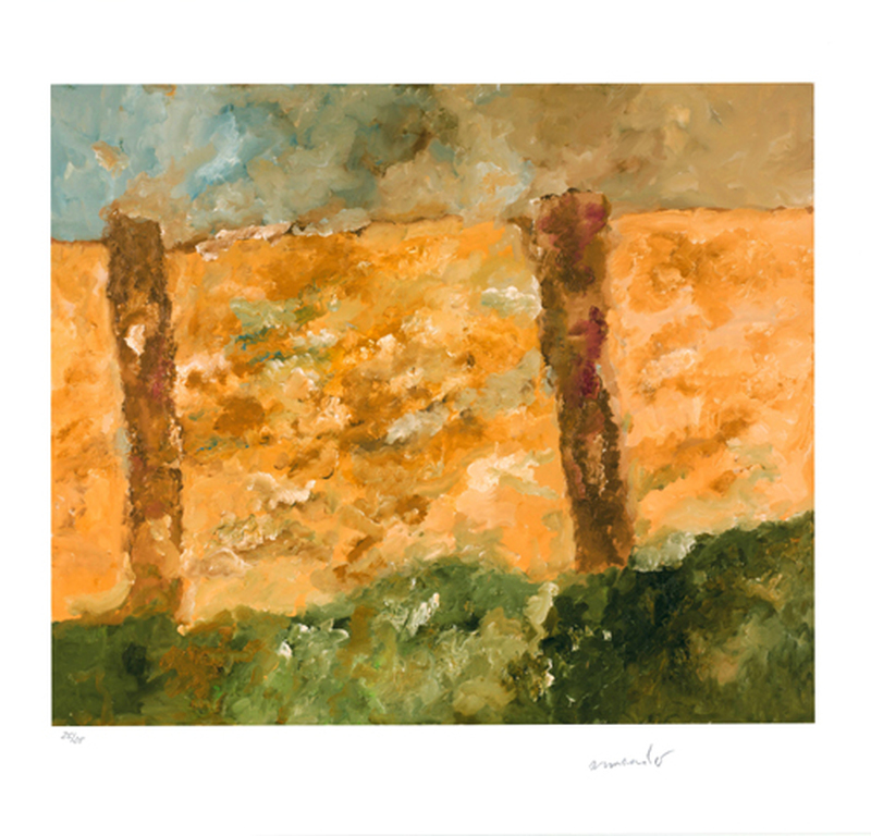 ARMANDO - Der Zaun 2017 - Giclee op katoen papier oplage slechts 25 ex. verkocht voor € 165!