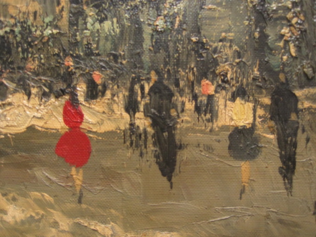 oud olieverfschilderij "Parijs Champs Elysees" gesigneerd omstreeks 1930 kopen? Bied vanaf 1!