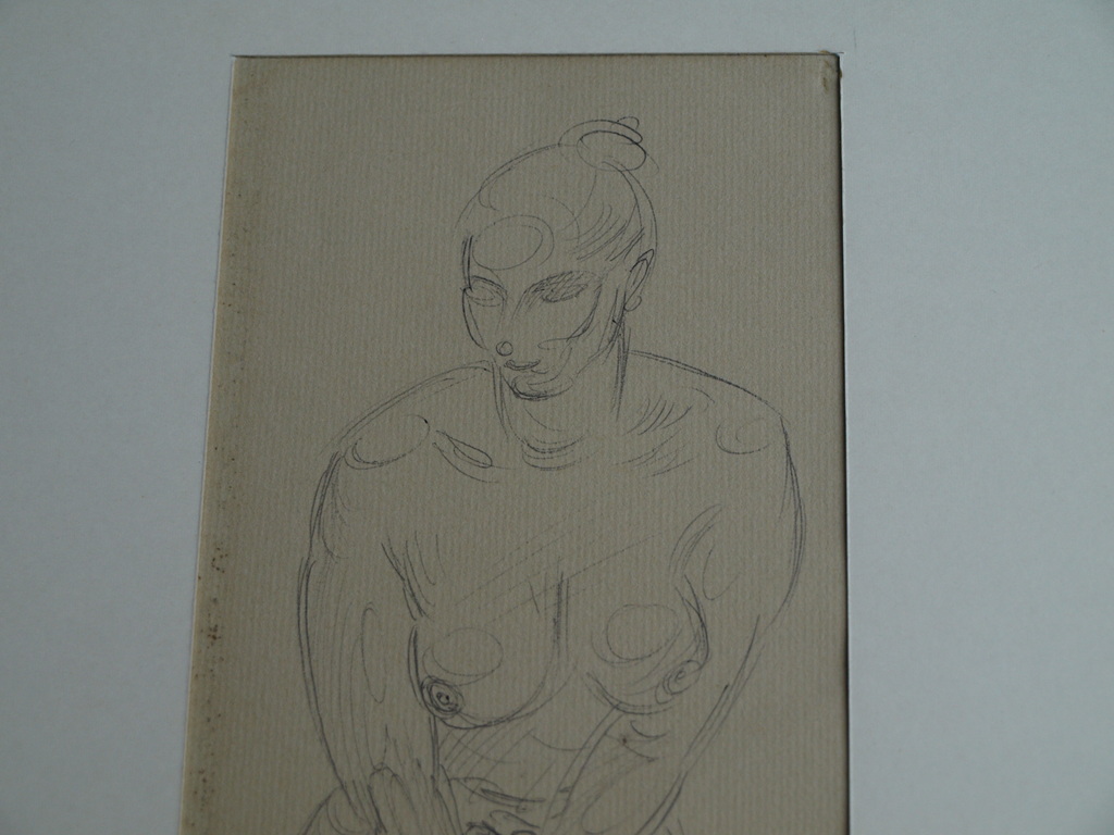 Cephas Stauthamer : Tekening , Naakt op stoel – Gesigneerd – 1966 kopen? Bied vanaf 1!