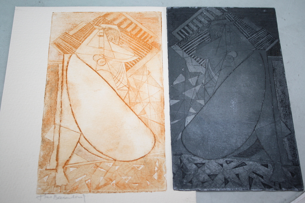 Theo Beerendonk = ETS + ETSPLAAT CUBISTISCH NAAKT verkocht voor € 59!