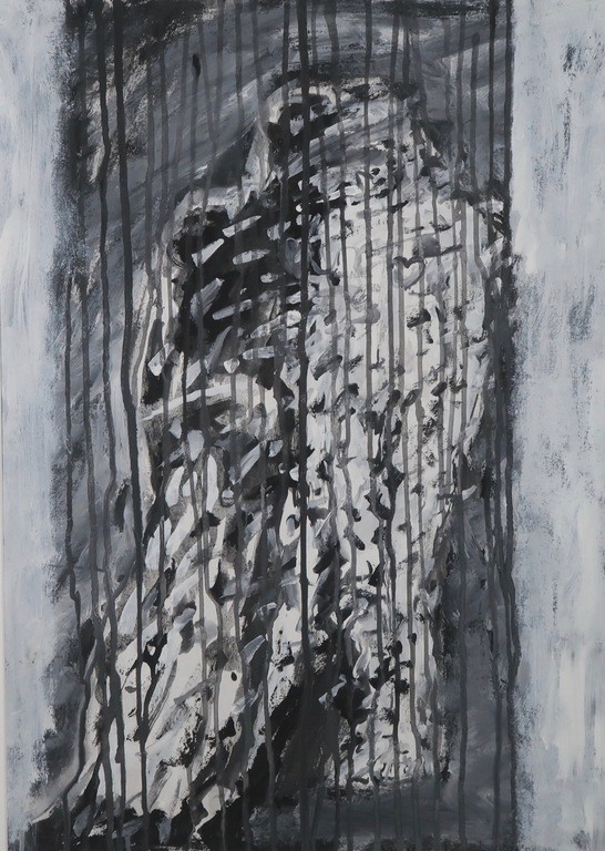 Mathieu Knippenbergh: Acryl op papier, Z.T. - Ingelijst kopen? Bied vanaf 40!