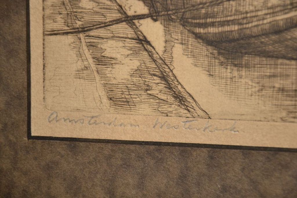 Marius Janssen: Ets Westerkerk, Amsterdam, 1930 kopen? Bied vanaf 1!