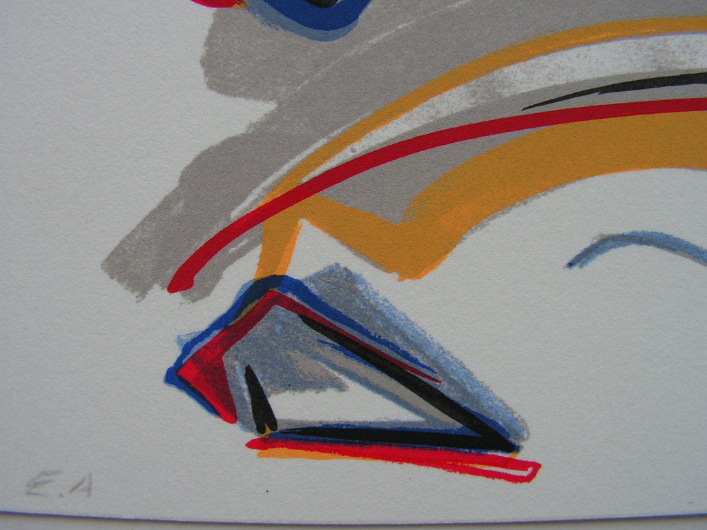 Peter van Drumpt - zeefdruk - compositie. kopen? Bied vanaf 1!