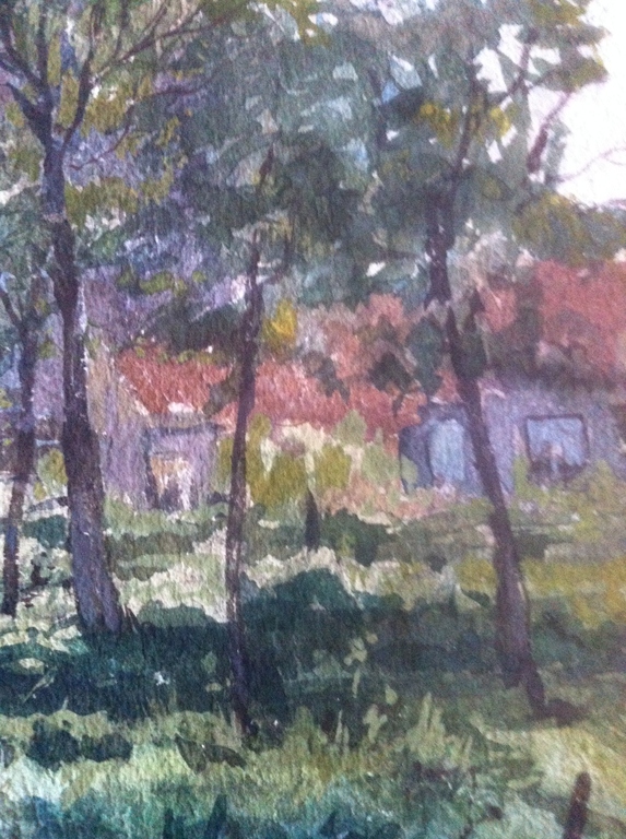 Johan Hendrik van Mastenbroek (1875-1945): Aquarel, Zomers gezicht op Veere kopen? Bied vanaf 375!